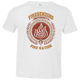 T-Shirts White / 2T Firebending university Toddler Premium T-Shirt