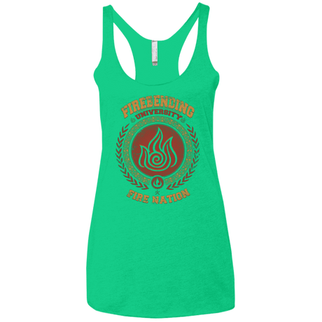 T-Shirts Envy / X-Small Firebending university Women's Triblend Racerback Tank