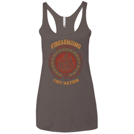 T-Shirts Macchiato / X-Small Firebending university Women's Triblend Racerback Tank