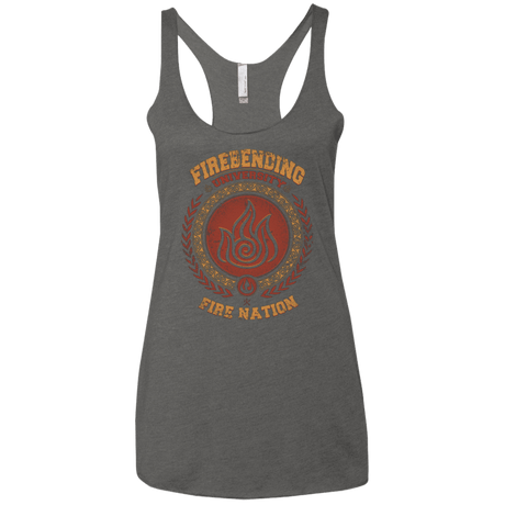 T-Shirts Premium Heather / X-Small Firebending university Women's Triblend Racerback Tank