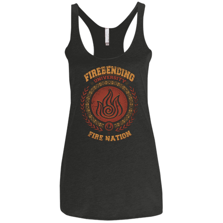 T-Shirts Vintage Black / X-Small Firebending university Women's Triblend Racerback Tank