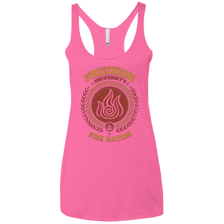 T-Shirts Vintage Pink / X-Small Firebending university Women's Triblend Racerback Tank