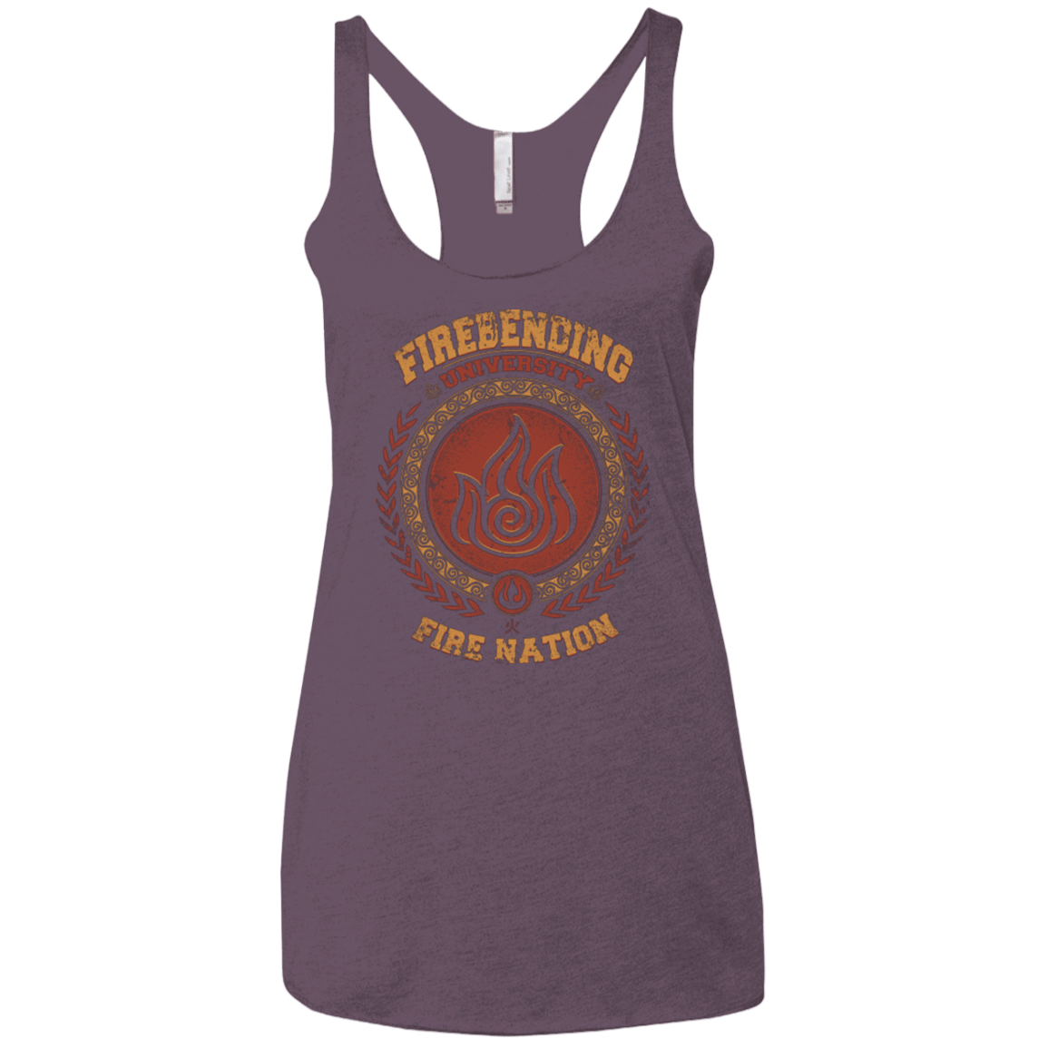 T-Shirts Vintage Purple / X-Small Firebending university Women's Triblend Racerback Tank