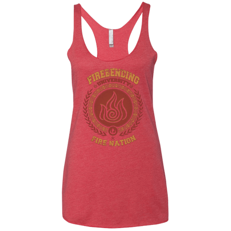 T-Shirts Vintage Red / X-Small Firebending university Women's Triblend Racerback Tank