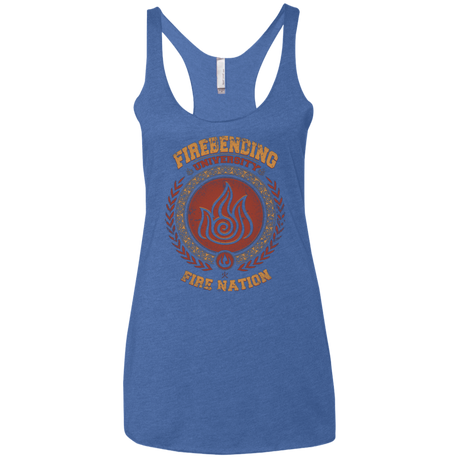 T-Shirts Vintage Royal / X-Small Firebending university Women's Triblend Racerback Tank