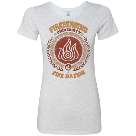 T-Shirts Heather White / Small Firebending university Women's Triblend T-Shirt
