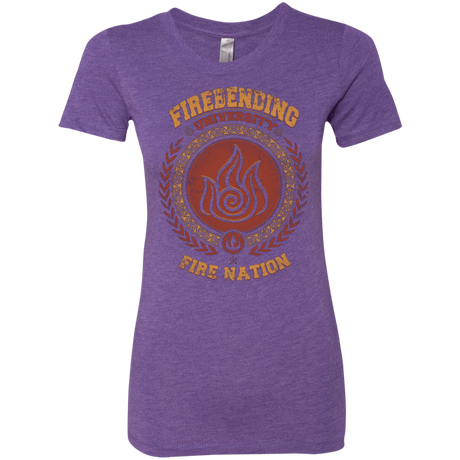 T-Shirts Purple Rush / Small Firebending university Women's Triblend T-Shirt