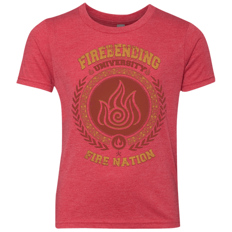 T-Shirts Vintage Red / YXS Firebending university Youth Triblend T-Shirt