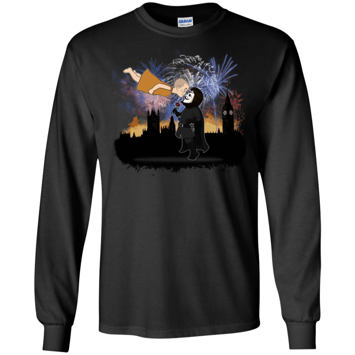 T-Shirts Black / S Fireworks Men's Long Sleeve T-Shirt