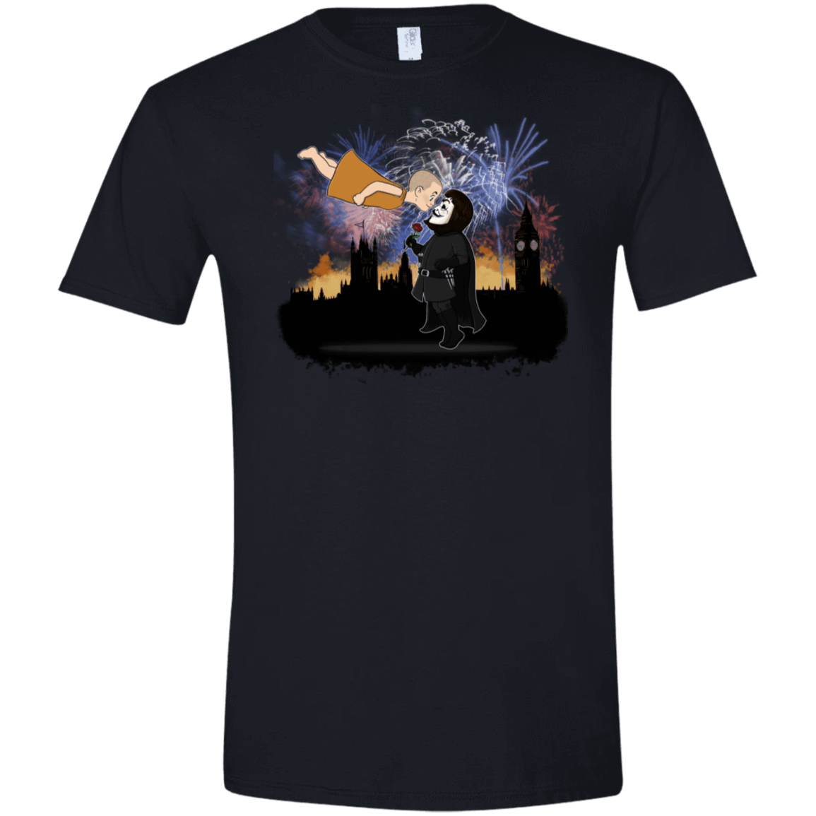 T-Shirts Black / X-Small Fireworks Men's Semi-Fitted Softstyle