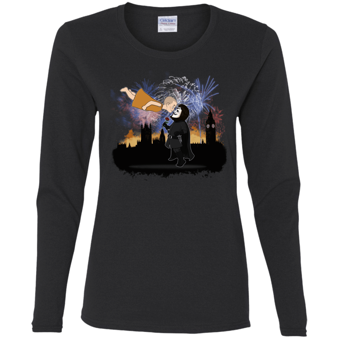 T-Shirts Black / S Fireworks Women's Long Sleeve T-Shirt