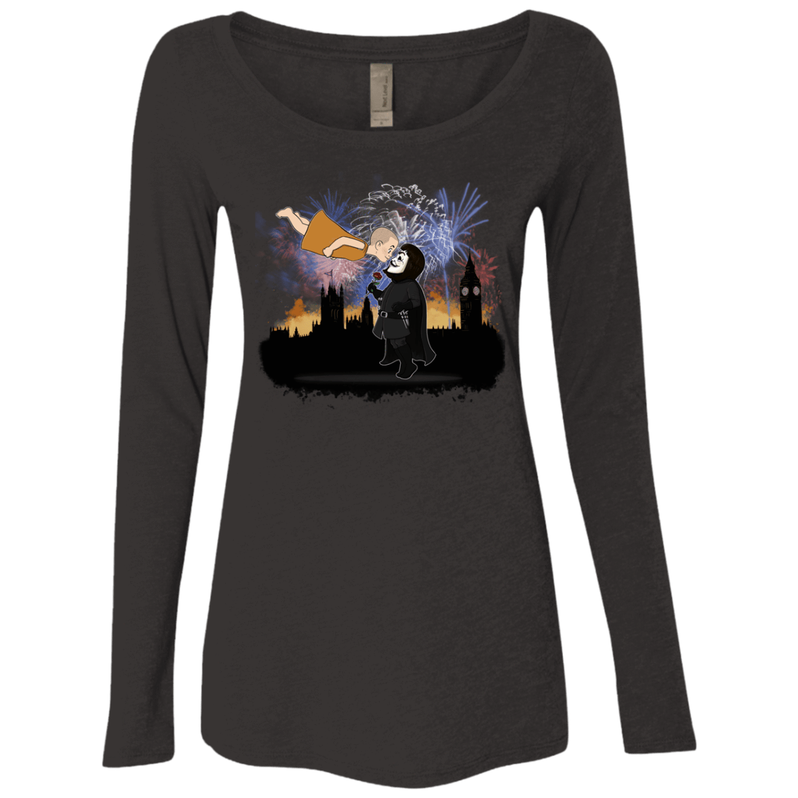 T-Shirts Vintage Black / S Fireworks Women's Triblend Long Sleeve Shirt