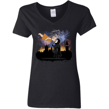 T-Shirts Black / S Fireworks Women's V-Neck T-Shirt