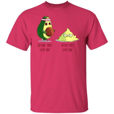 T-Shirts Heliconia / S First Gym Day Avocado T-Shirt