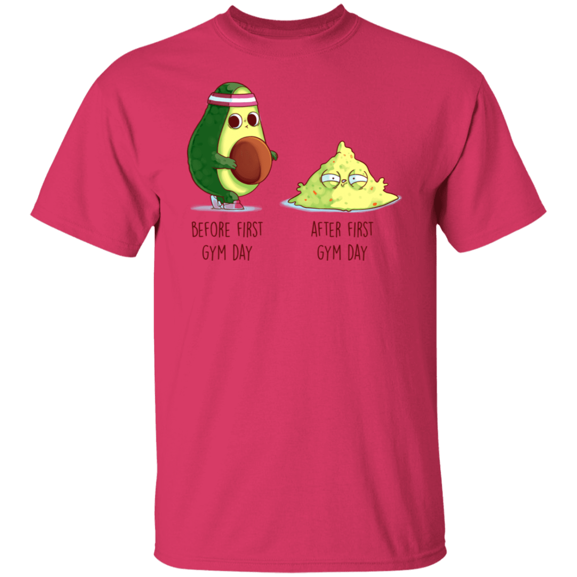 T-Shirts Heliconia / S First Gym Day Avocado T-Shirt
