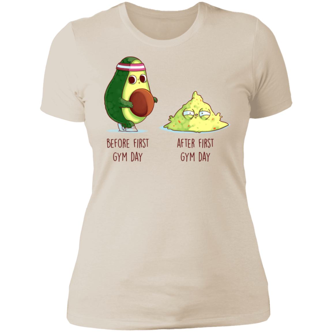 T-Shirts Ivory/ / S First Gym Day Avocado Women's Premium T-Shirt