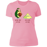 T-Shirts Light Pink / S First Gym Day Avocado Women's Premium T-Shirt