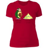 T-Shirts Red / S First Gym Day Avocado Women's Premium T-Shirt