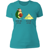 T-Shirts Tahiti Blue / S First Gym Day Avocado Women's Premium T-Shirt