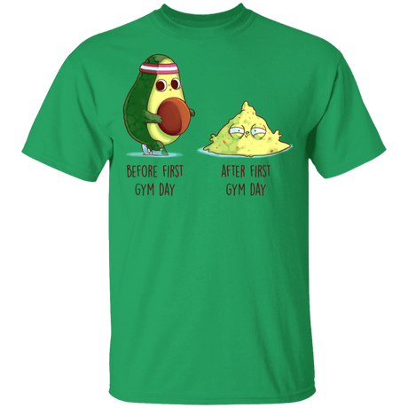 T-Shirts Irish Green / YXS First Gym Day Avocado Youth T-Shirt