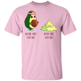 T-Shirts Light Pink / YXS First Gym Day Avocado Youth T-Shirt