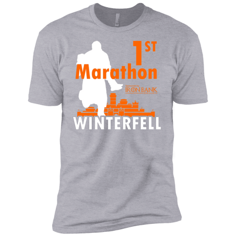 T-Shirts Heather Grey / YXS First marathon Boys Premium T-Shirt