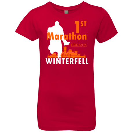 T-Shirts Red / YXS First marathon Girls Premium T-Shirt