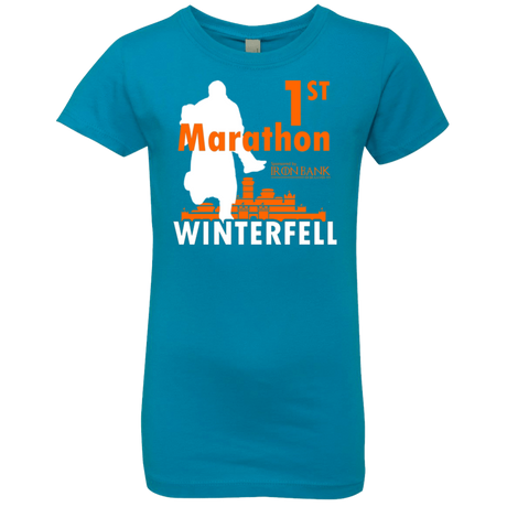 T-Shirts Turquoise / YXS First marathon Girls Premium T-Shirt