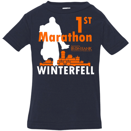 T-Shirts Navy / 6 Months First marathon Infant Premium T-Shirt
