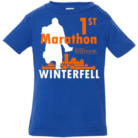T-Shirts Royal / 6 Months First marathon Infant Premium T-Shirt