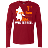 T-Shirts Cardinal / Small First marathon Men's Premium Long Sleeve