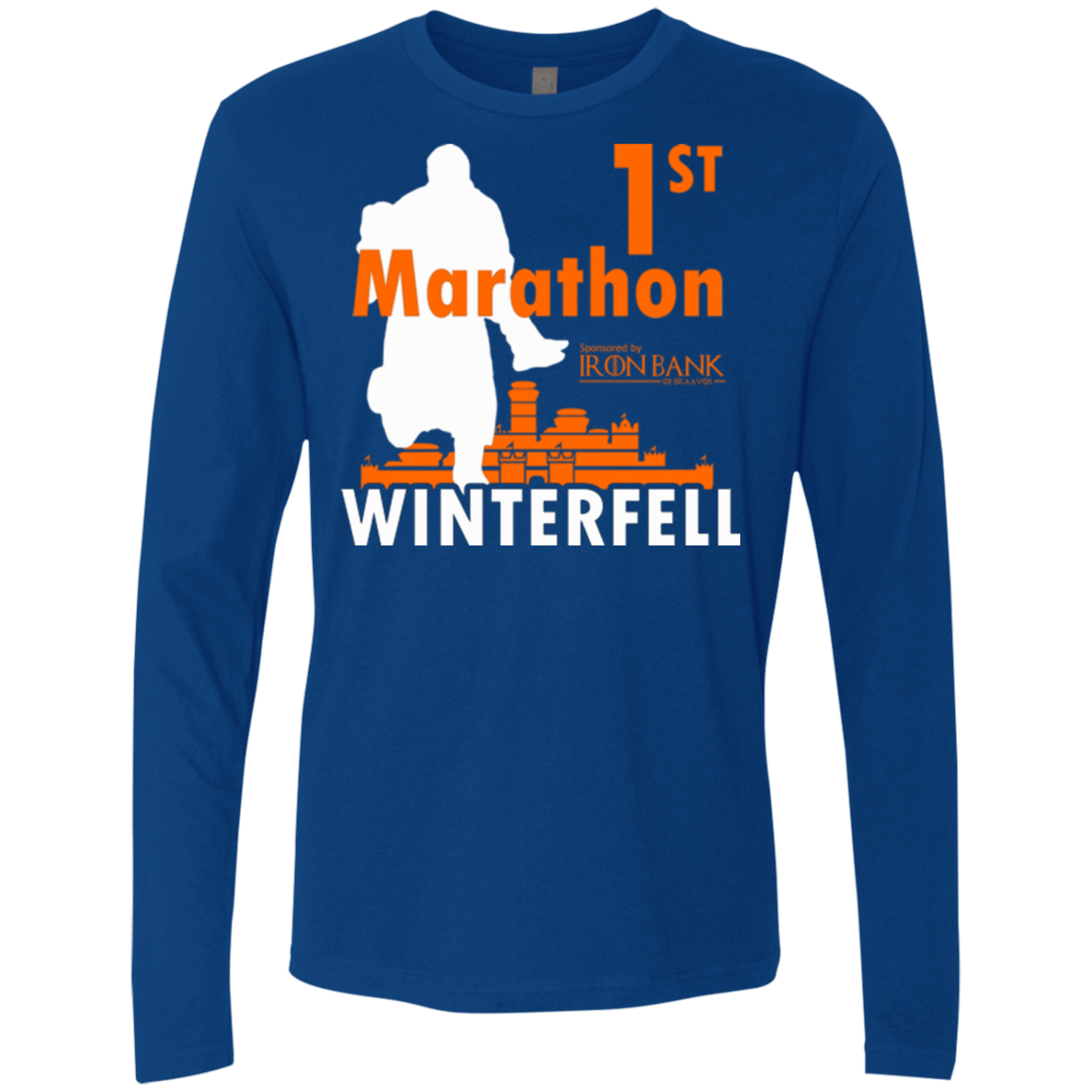 T-Shirts Royal / Small First marathon Men's Premium Long Sleeve