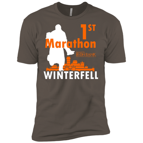 T-Shirts Warm Grey / X-Small First marathon Men's Premium T-Shirt