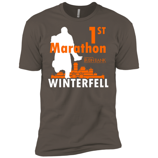 T-Shirts Warm Grey / X-Small First marathon Men's Premium T-Shirt