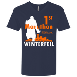 T-Shirts Midnight Navy / X-Small First marathon Men's Premium V-Neck