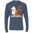 T-Shirts Indigo / X-Small First marathon Triblend Long Sleeve Hoodie Tee