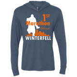 T-Shirts Indigo / X-Small First marathon Triblend Long Sleeve Hoodie Tee