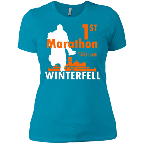 T-Shirts Turquoise / X-Small First marathon Women's Premium T-Shirt