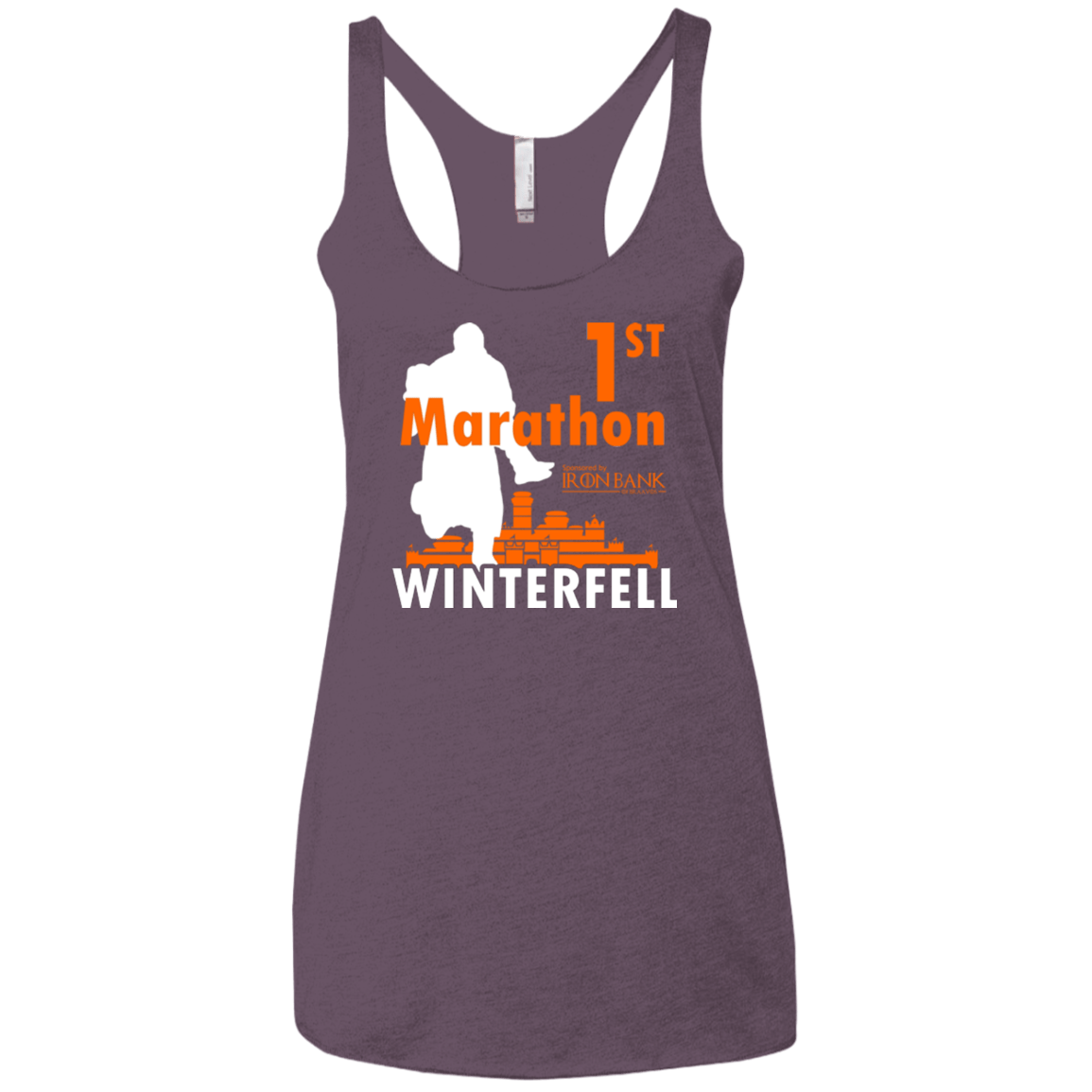 T-Shirts Vintage Purple / X-Small First marathon Women's Triblend Racerback Tank