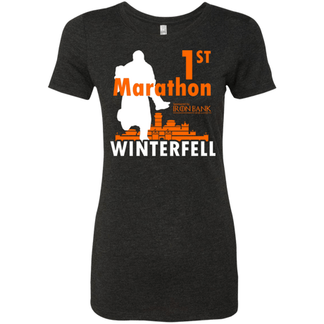 T-Shirts Vintage Black / Small First marathon Women's Triblend T-Shirt