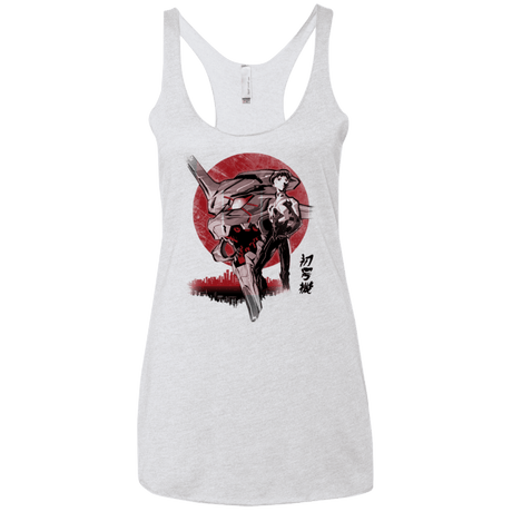 T-Shirts Heather White / X-Small First Unit Women's Triblend Racerback Tank