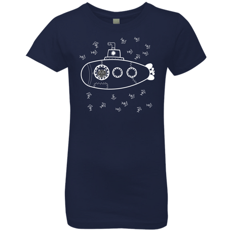 T-Shirts Midnight Navy / YXS Fish Watching Girls Premium T-Shirt