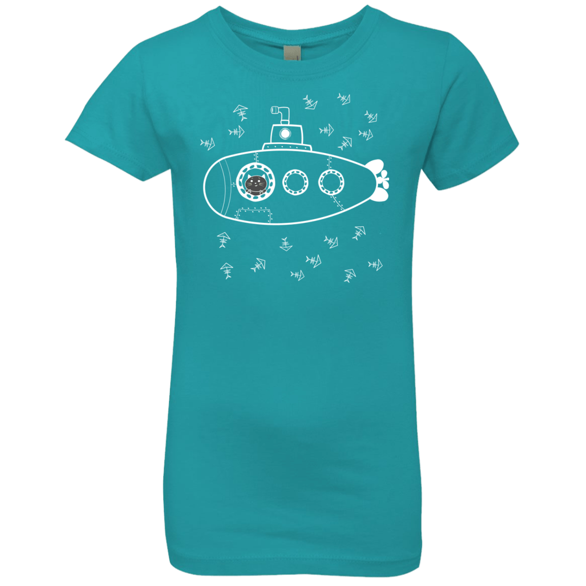 T-Shirts Tahiti Blue / YXS Fish Watching Girls Premium T-Shirt