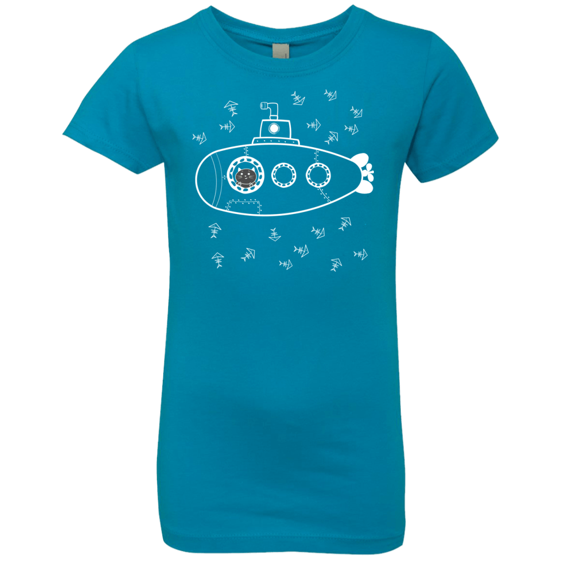 T-Shirts Turquoise / YXS Fish Watching Girls Premium T-Shirt