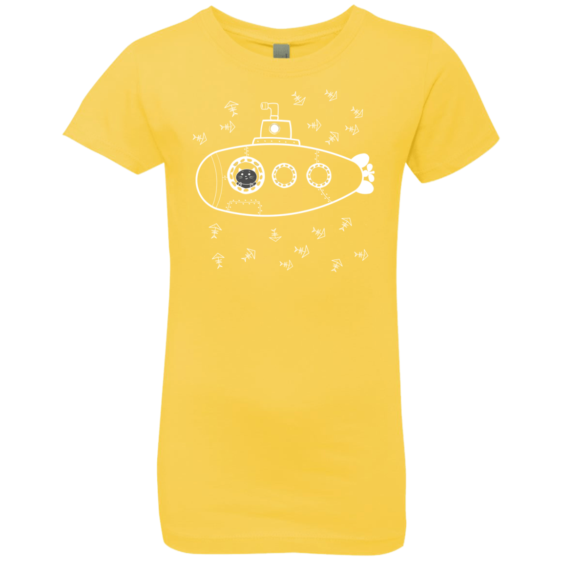 T-Shirts Vibrant Yellow / YXS Fish Watching Girls Premium T-Shirt
