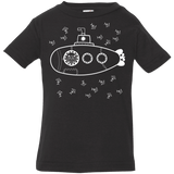 T-Shirts Black / 6 Months Fish Watching Infant Premium T-Shirt