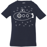 T-Shirts Navy / 6 Months Fish Watching Infant Premium T-Shirt
