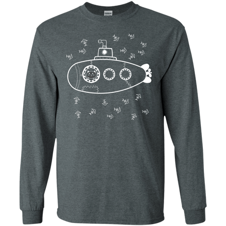 T-Shirts Dark Heather / S Fish Watching Men's Long Sleeve T-Shirt