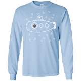 T-Shirts Light Blue / S Fish Watching Men's Long Sleeve T-Shirt