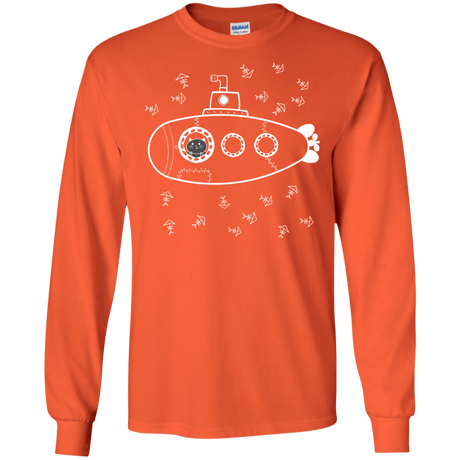 T-Shirts Orange / S Fish Watching Men's Long Sleeve T-Shirt